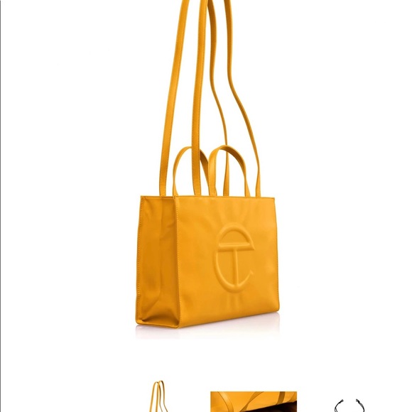 Telfar Medium Bag New Color ( Mustard) Came Out March 14,2022. 100% Authentic. - Picture 3 of 13